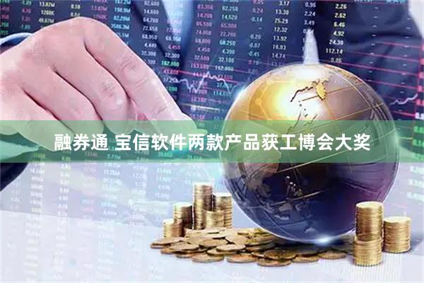 融券通 宝信软件两款产品获工博会大奖